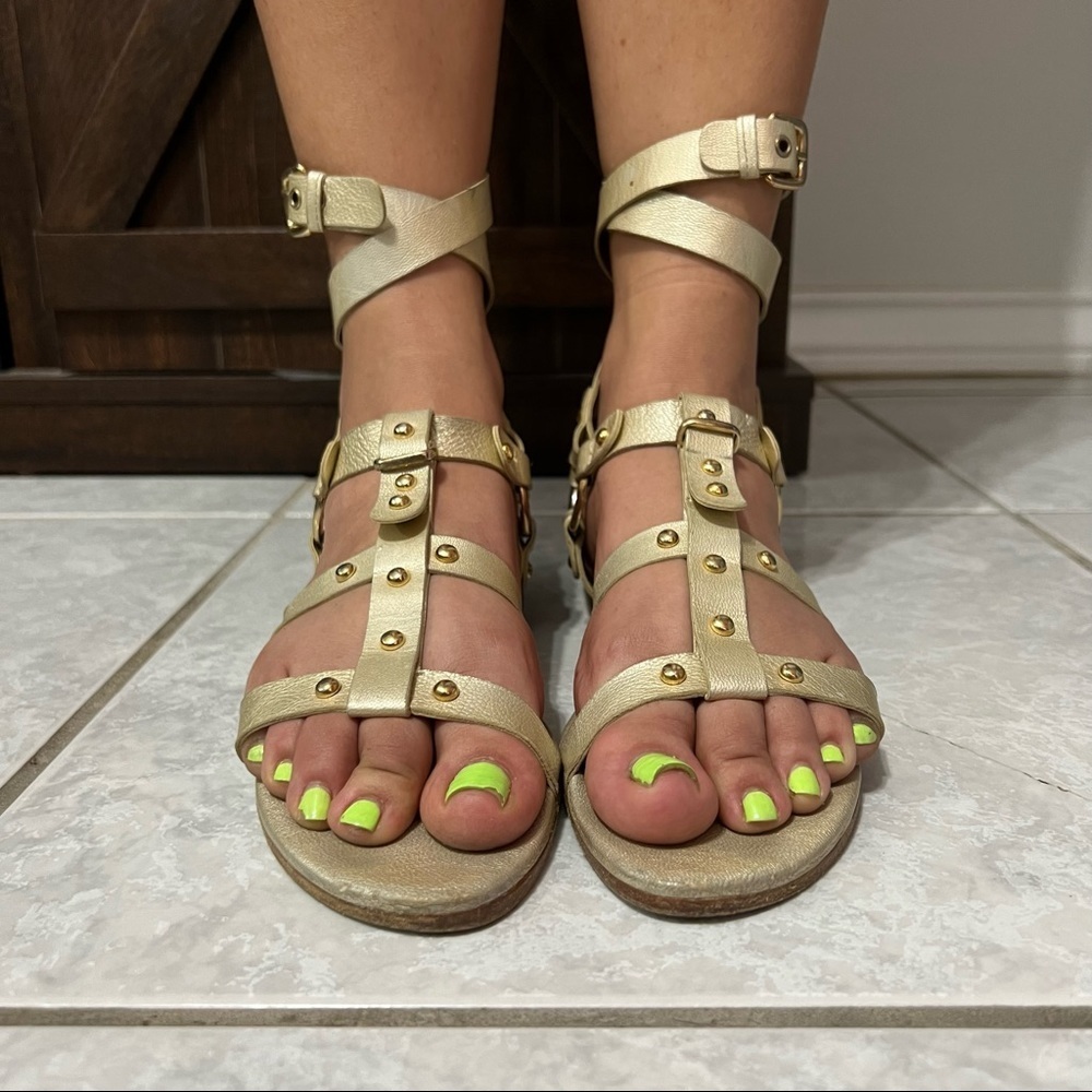 Stuart Weitzman On The Run Gladiator Sandals - image 7